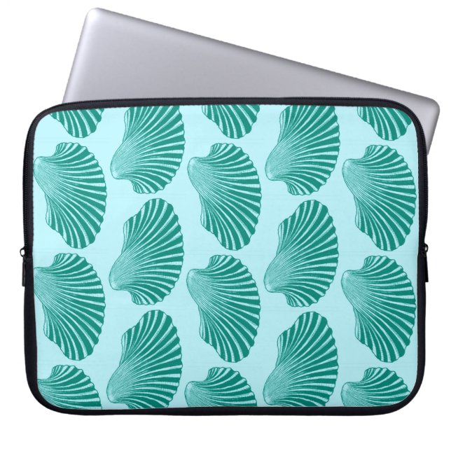 Capa Para Notebook Impressão, Turquesa e Aqua do bloco de caldeiras (Frente)