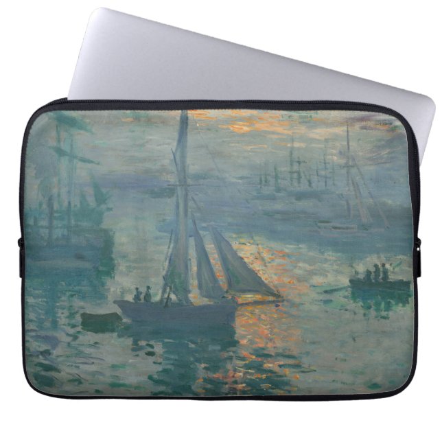 Capa Para Notebook Impressionante Marinho Monet Sunrise (Frente)