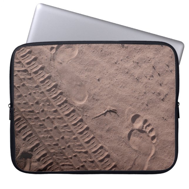 Capa Para Notebook Impressões na areia (Frente)