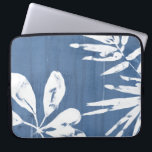 Capa Para Notebook Impressões Tropicais sobre o Índio - Verde Tropica<br><div class="desc">Impressões tropicais de índio III por June Erica Vess. Apresenta verde tropical sobre fundo de cor indigo.</div>