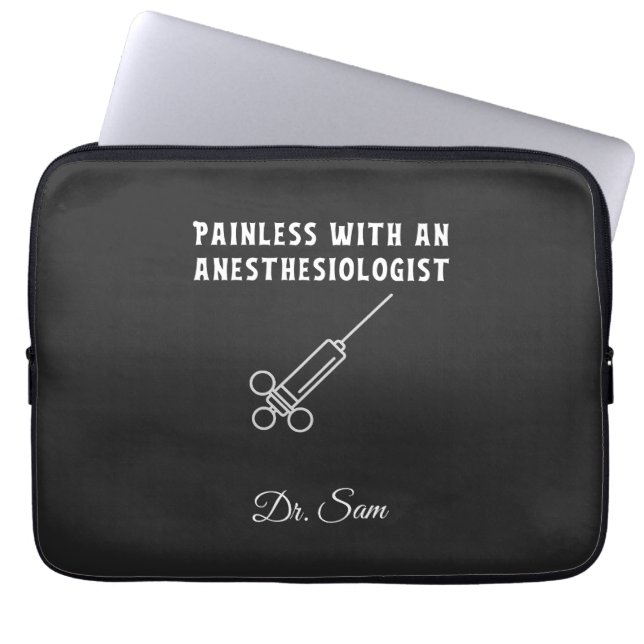 Capa Para Notebook Incrível com Anestesiologista, Anestesiologia (Frente)
