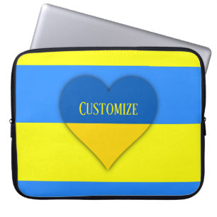 Capa Para Notebook Indicador da Ucrânia Blue Yellow Thunder_Cove