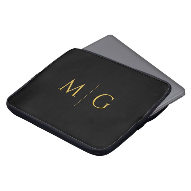 Capa Para Notebook Iniciais Personalizadas Chic Modernas (Frente Topo)