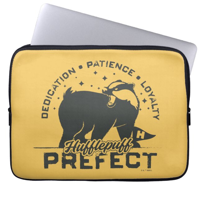 Capa Para Notebook Insígnia de Monitor de HUFFLEPUFF™ (Frente)