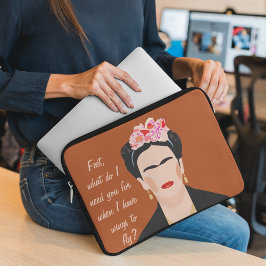 Capa Para Notebook Inspiração Cotação Frida Kahlo Ilustração Mulheres