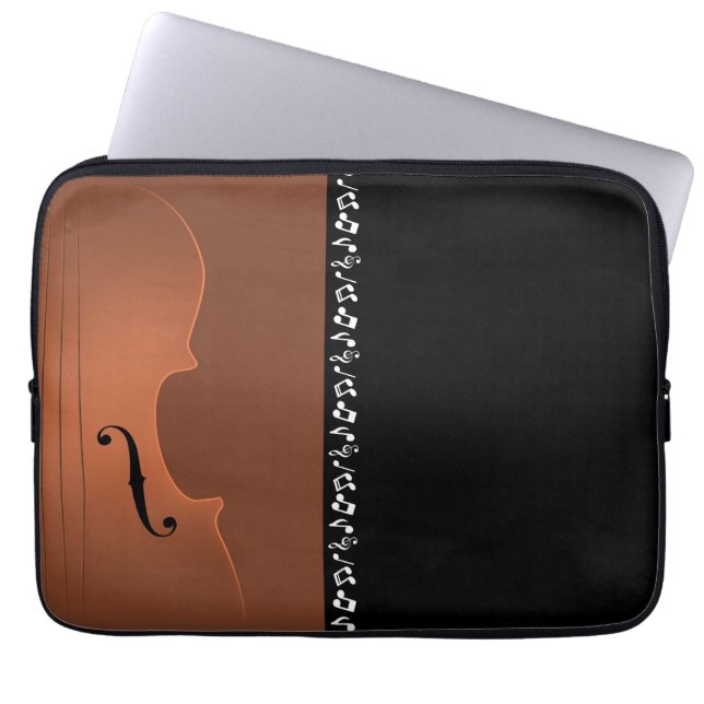 Capa Para Notebook Instrumento Musical Violino (Frente)