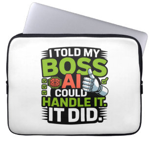Capa Para Notebook Inteligência Artificial Chefe AI Design Funny