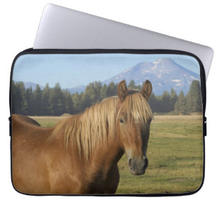 Capa Para Notebook Intervalo em Cascata   Chestnut Horse