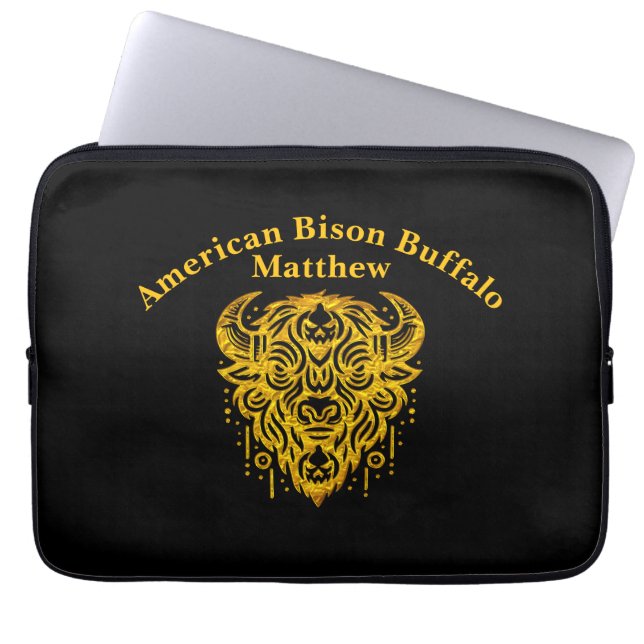 Capa Para Notebook Intrate Bison Design com Elementos Tribais (Frente)