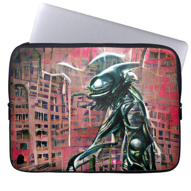 Capa Para Notebook Invasão de alienígena (Frente)