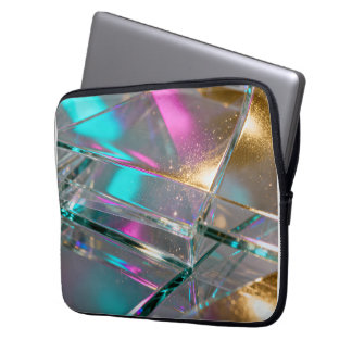 Capa Para Notebook Iridescent Rainbow  - Holographic Glitter 
