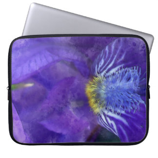 Capa Para Notebook Iris Flor Puro Watercolor