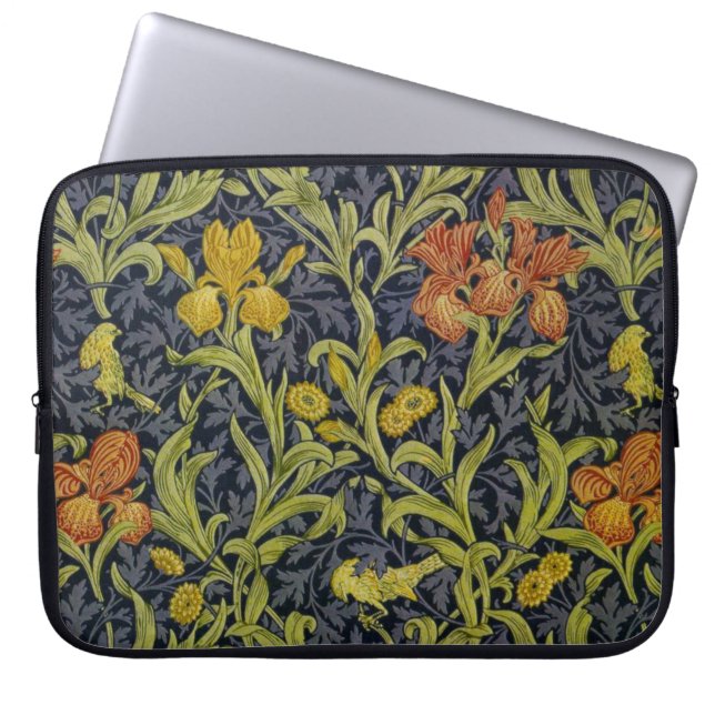 Capa Para Notebook Iris Pattern (por William Morris) (Frente)