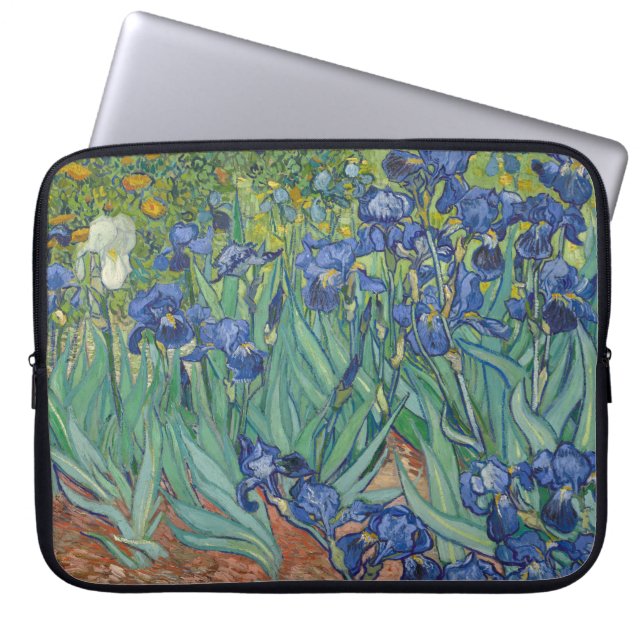 Capa Para Notebook Íris, Pintura a Óleo Floral, Vincent Van Gogh (Frente)