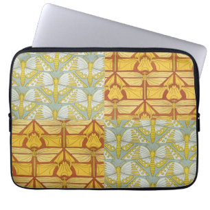 Capa Para Notebook Irisa Dragonflies Butterflies Art Nouveau