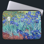 Capa Para Notebook Irises Vincent van Gogh<br><div class="desc">Irlandeses (1889) Vincent van Gogh. Uma bela paisagem de verão. Os irlandeses azuis florescem num leito florido num jardim verde. Reprodução de famosas imagens de arte no dominio público.</div>
