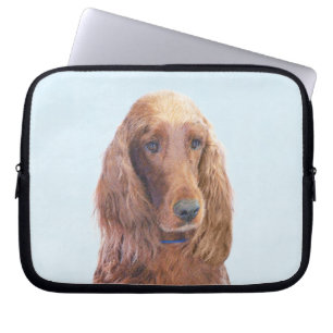 Capa Para Notebook Irish Setter Painting - Bela Arte Original De Cach