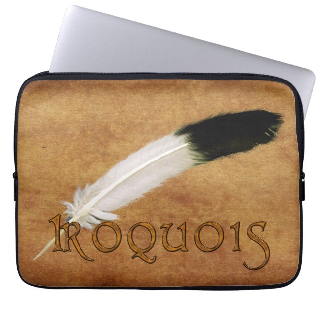 Capa Para Notebook IROQUOIS Native American Feather Bolsa de laptop (Frente)
