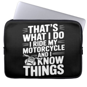 Capa Para Notebook Isso é o que eu faço Eu ando de Motocicleta e Eu S