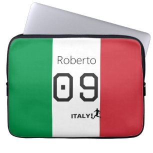 Capa Para Notebook Itália Personalizada Tricolor Nacional de Futebol 