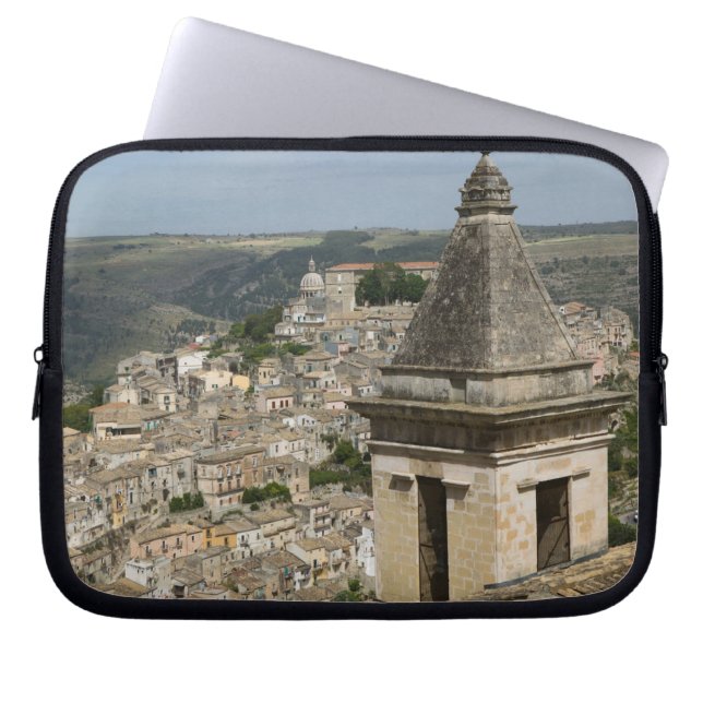 Capa Para Notebook ITÁLIA, Sicília, RAGUSA IBLA: Visualização e Papai (Frente)