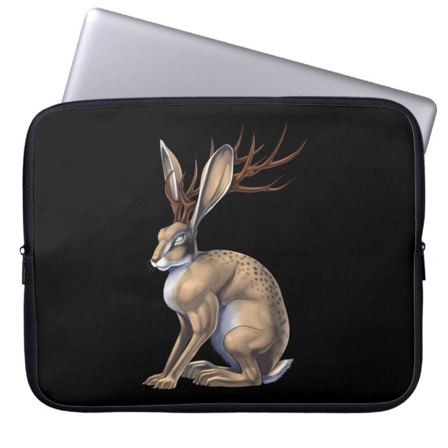 Capa Para Notebook Jackalope Cryptid Animal (Frente)