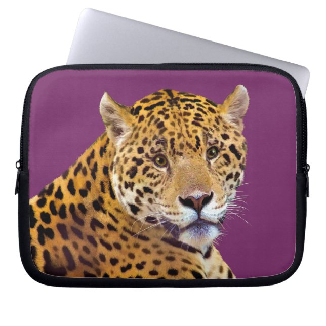Capa Para Notebook Jaguar Grande Gato-amante #Gift (Frente)