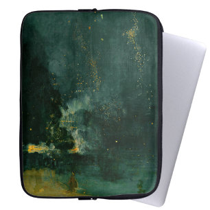 Capa Para Notebook James Whistler - Noite em preto e Dourado