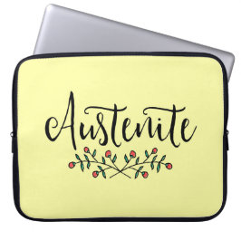 Capa Para Notebook Jane Austen Floral Austenite