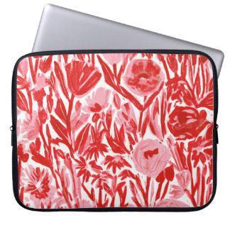 Capa Para Notebook Jardim Botânico Abstrato de Floral em Aquarela