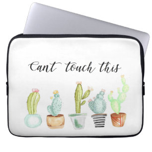 Capa Para Notebook Jardim Cactus   Watercolor
