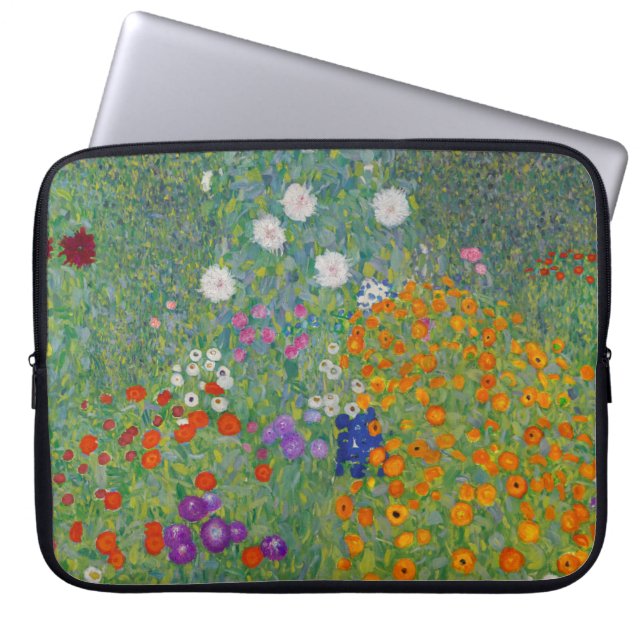 Capa Para Notebook Jardim camponês, Pintura a óleo, Gustav Klimt (Frente)