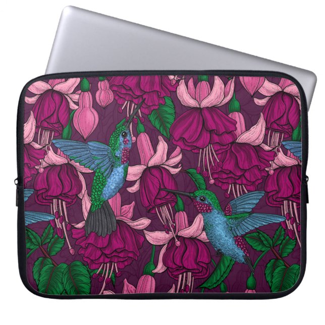 Capa Para Notebook Jardim de aves (Frente)