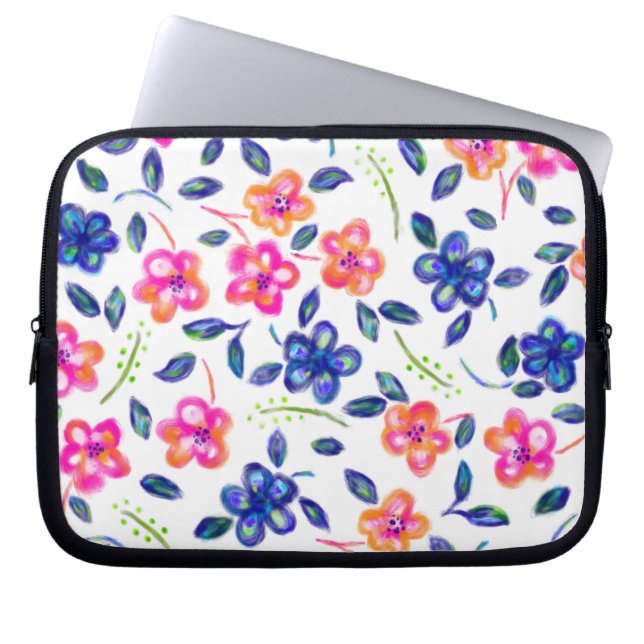 Capa Para Notebook Jardim de Flores (Frente)