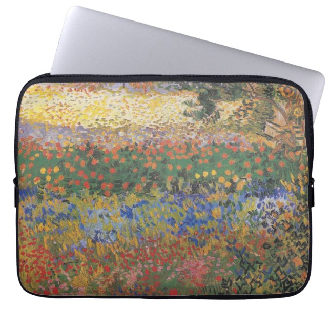 Capa Para Notebook Jardim de Flores - Vincent van Gogh (Frente)