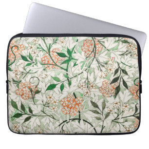 Capa Para Notebook Jardim de Jasmim William Morris Flor Clássica