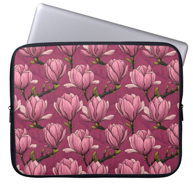 Capa Para Notebook jardim de magnólias (Frente)