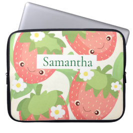 Capa Para Notebook Jardim de Morango Fofo