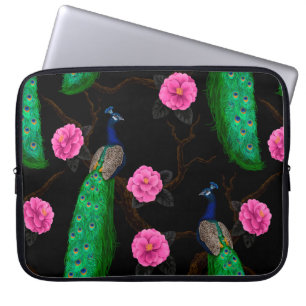 Capa Para Notebook Jardim de pavão noturno