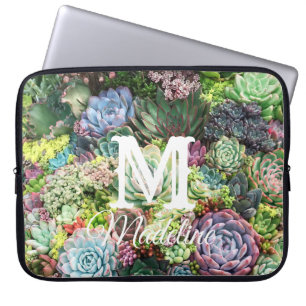 Capa Para Notebook Jardim de Suculentos Coloridos
