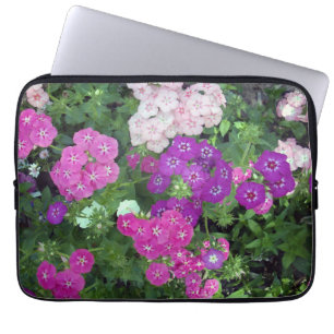 Capa Para Notebook Jardim do Sweet William Uma Paleta de Rosa Púrpura