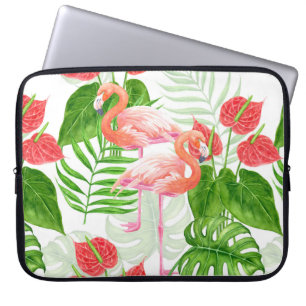 Capa Para Notebook Jardim Flamingo