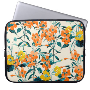Capa Para Notebook Jardim Flor. Florais e ramos pequenos em forma de