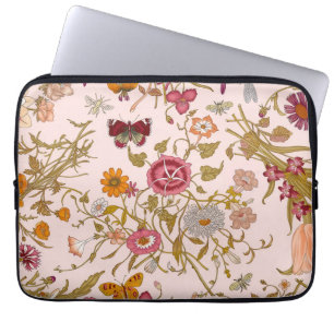 Capa Para Notebook Jardim floral romântico