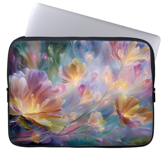Capa Para Notebook Jardim floral sonhador abstrato (Frente)