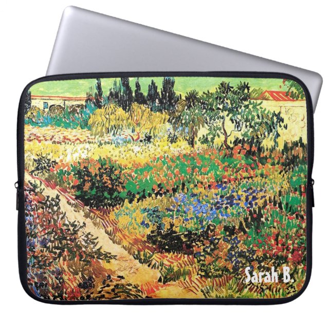 Capa Para Notebook jardim fluindo com caminho, van Gogh (Frente)