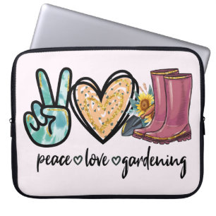 Capa Para Notebook Jardinagem do Amor pela Paz