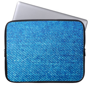 Capa Para Notebook Jeans azuis do tecido Denim