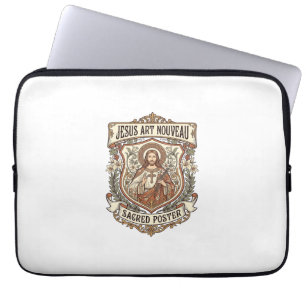 Capa Para Notebook Jesus Art Nouveau Cartaz Sagrado Jesus Art Nouveau