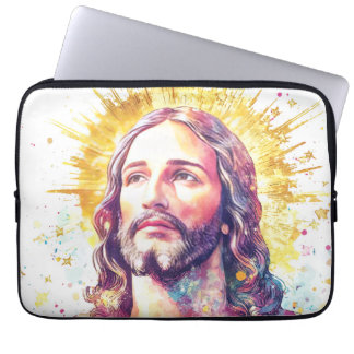 Capa Para Notebook Jesus Christ Portrait Christian Religious Design